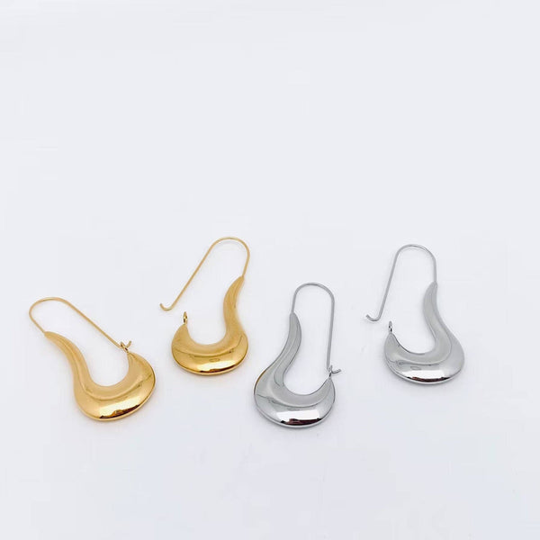Sculpted Teardrop Statement Earrings