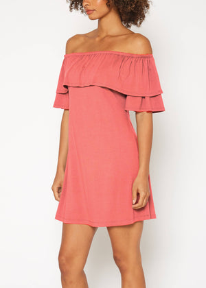 Bellatrix Basic Off Shoulder Midi Dress