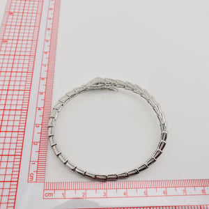 Serpent Crystal Cuff Bracelet