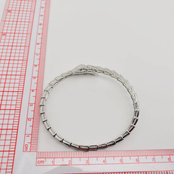 Serpent Crystal Cuff Bracelet