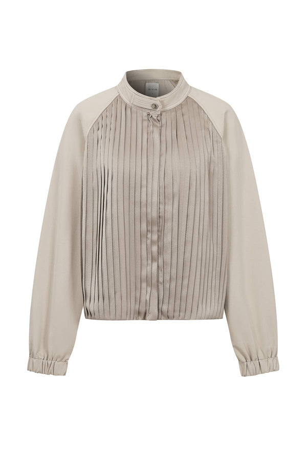 Pleated Zip Up Jacket