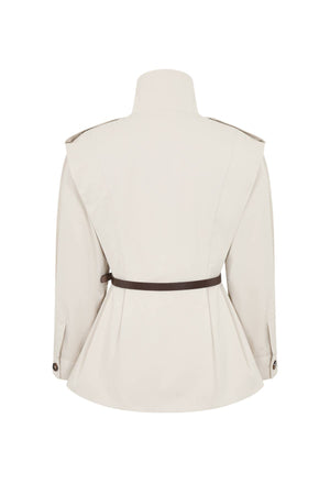 Belted High-Neck Utility Jacket